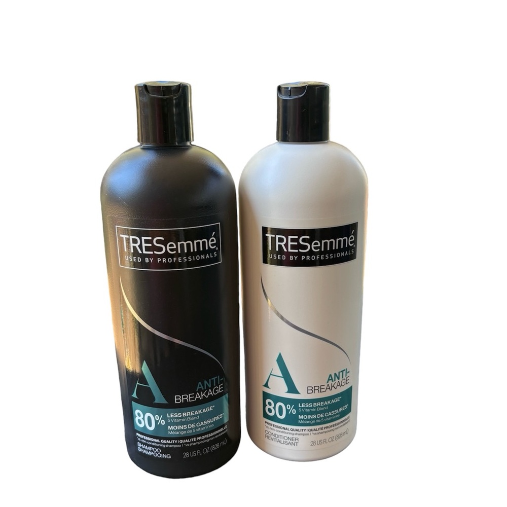 TRESemmé Anti-Breakage Shampoo & Conditioner 28 oz each bottle .